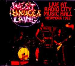 West,Bruce & Laing ウエスト・ブルース・アンド・レイング/NY,USA 1972