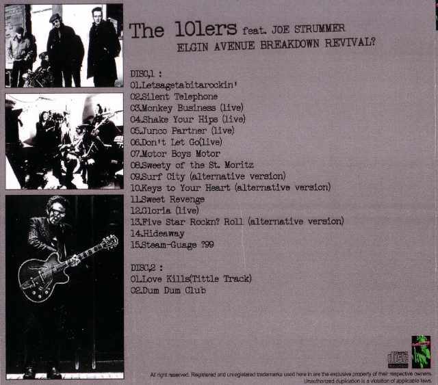 101'ers feat. Joe Strummer ジョー・ストラマー/Live Compilation