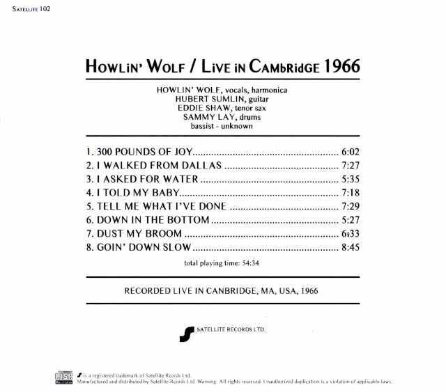 ハウリンウルフ　BP松井兎2023 ヒズ・ベスト [SHM-CD][CD] - ハウリン・ウルフ - UNIVERSAL MUSIC JAPAN