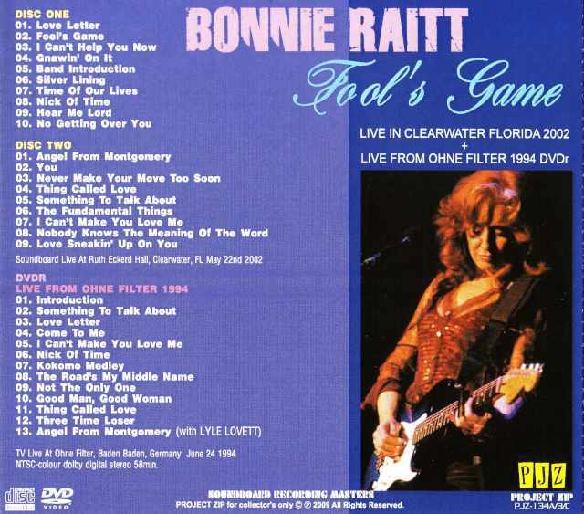 Bonnie Raitt ボニー・レイット/Florida,USA 2002 & more