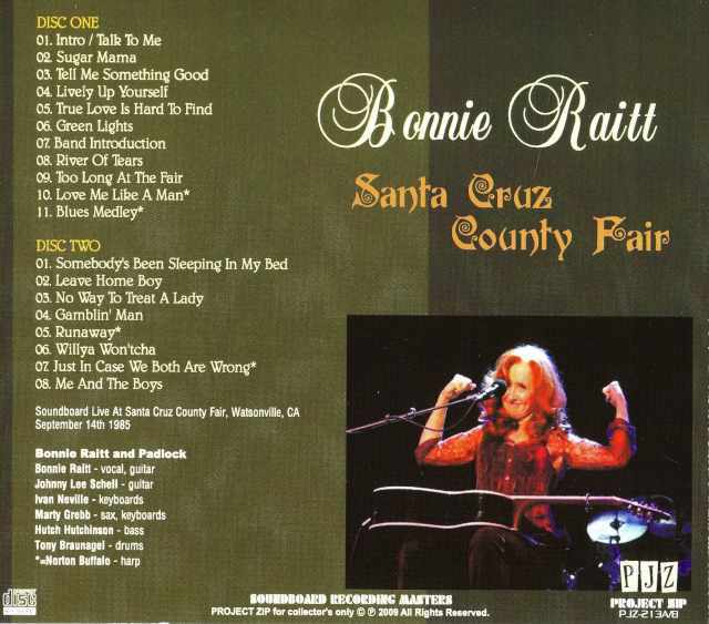 Bonnie Raitt ボニー・レイット/California,USA 1985