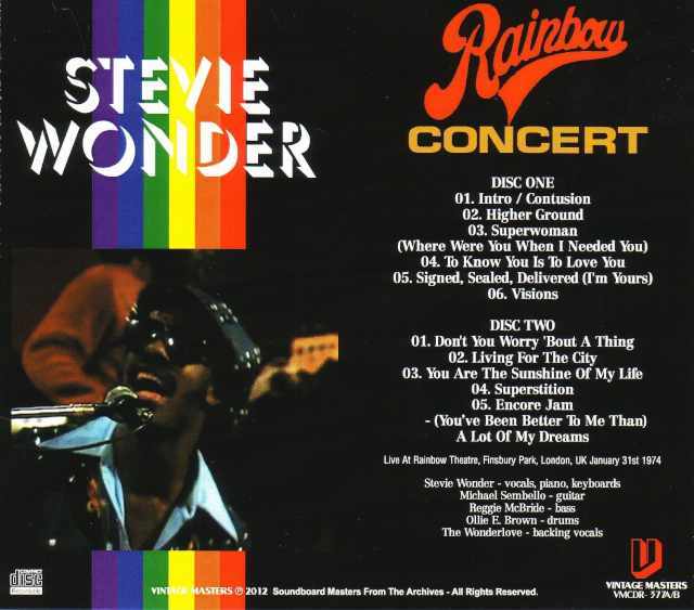 Stevie Wonder スティーヴィー・ワンダー/London,UK 1974