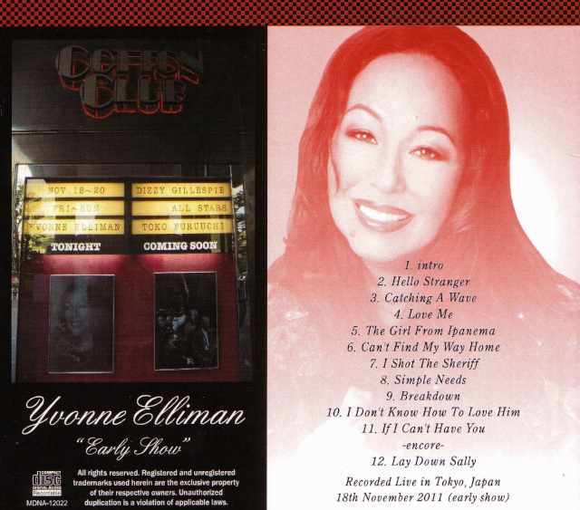 Yvonne Elliman イヴォンヌ・エリマン/Tokyo,Japan 2011