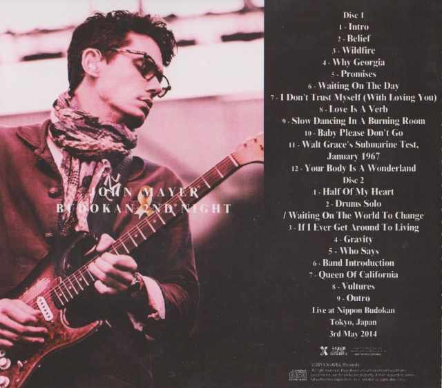 John Mayer ジョン・メイヤー/Tokyo,Japan 5.3.2014