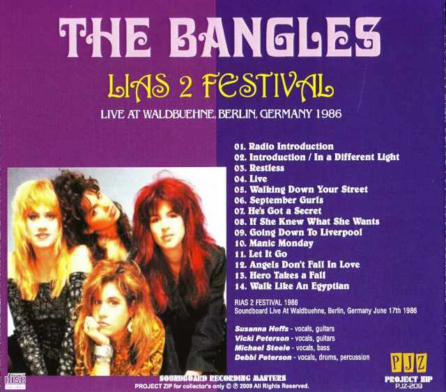 Bangles バングルス/Berlin,Germany 1986