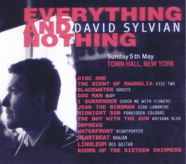 David Sylvian デヴィッド・シルヴィアン/New York,USA 2002