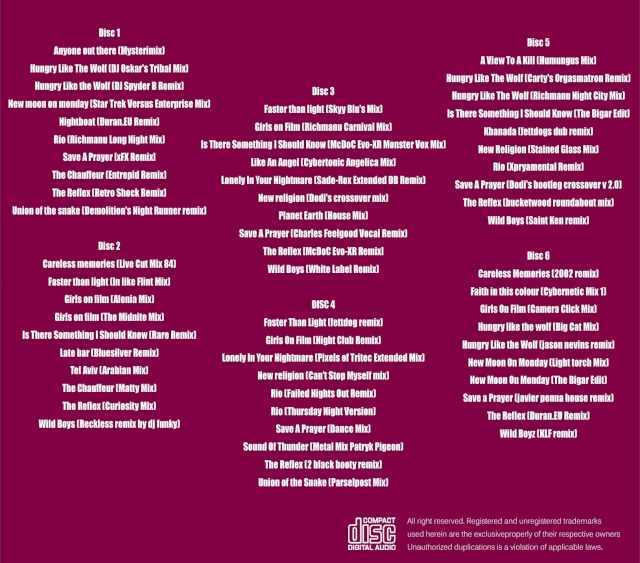 Duran Duran デュラン・デュラン/Remix Collection