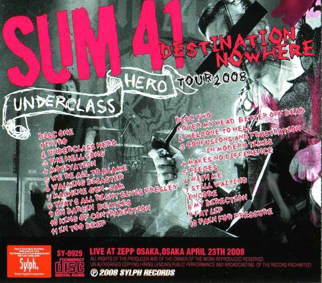 Sum 41 サム・41/Live at Osaka,Japan 2008