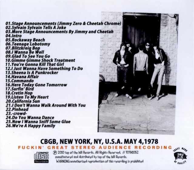 Ramones ラモーンズ/New York,USA. 1978