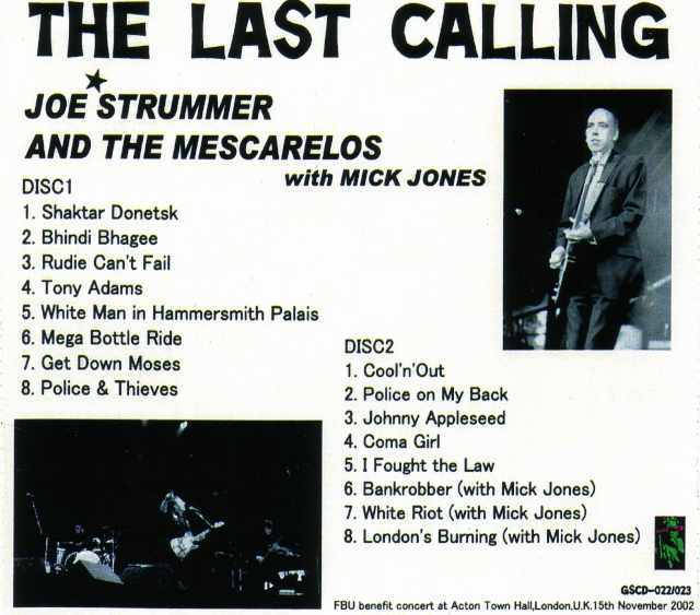 Joe Strummer,Mick Jones ジョー・ストラマー/London,UK 2002