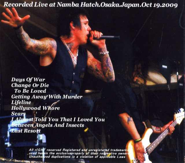 Papa Roach パパ・ローチ/Osaka,Japan 2009