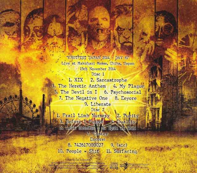 Slipknot スリップノット/Chiba,Japan 11.15.2014