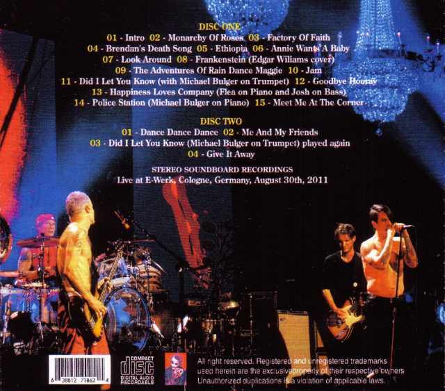 Red Hot Chili Peppers レッド・ホット・チリ・ペッパーズ/Germany 2011