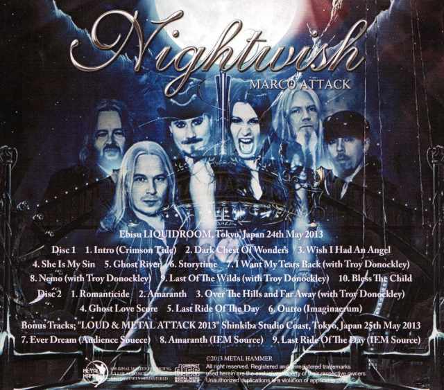 Nightwish ナイトウィッシュ/Tokyo,Japan 5.24.2013