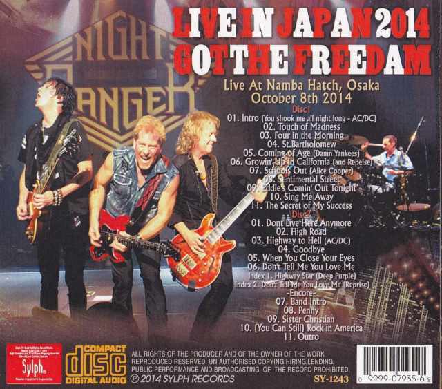 ナイト・レンジャー★Night Ranger★日本公演限定★キャップ Night Ranger『 40 Years and a Night with the Contemporary