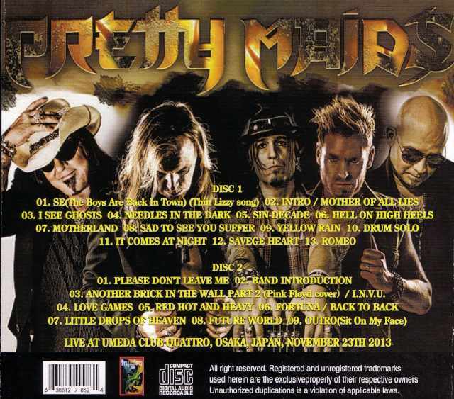 Pretty Maids プリティ・メイズ/Osaka,Japan 2013
