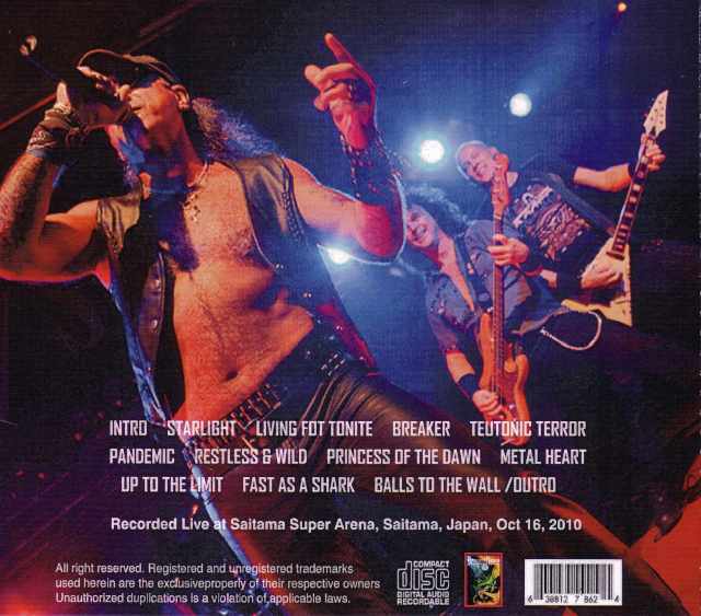 Accept アクセプト/Saitama,Japan 2010