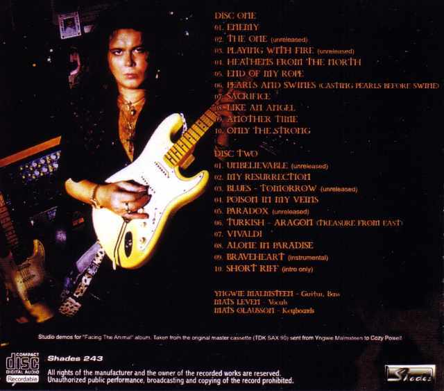 Yngwie Malmsteen インヴェイ・マルムスティーン/Facing the Animal Demos
