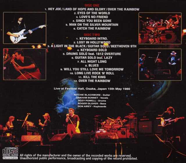 Rainbow レインボー/Osaka,Japan 5.15.1980