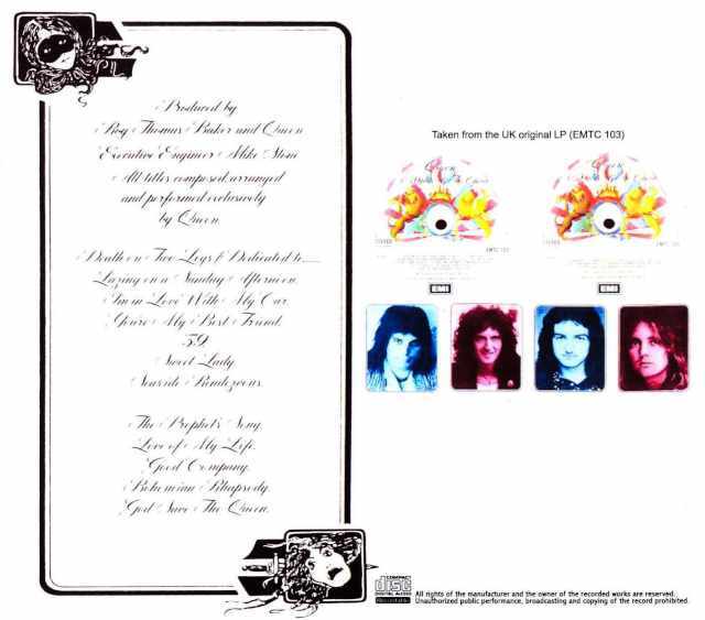 Queen クィーン/A Night at the Opera Vinyl Remaster