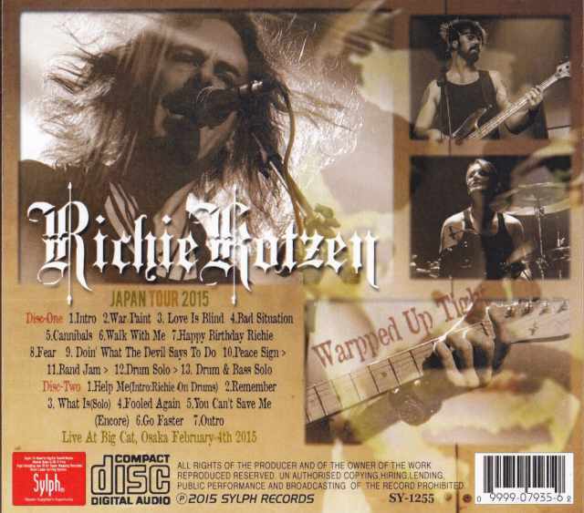 Richie Kotzen リッチー・コッツェン/Osaka,Japan 2015