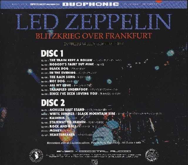 Led Zeppelin レッド・ツェッペリン/Germany 6.30.1980