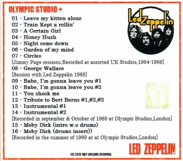 Led Zeppelin レッド・ツェッペリン/London,UK 1968-1969 & more