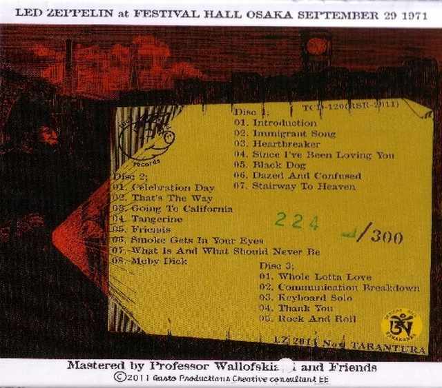 Led Zeppelin レッド・ツェッペリン/Osaka,Japan 1971