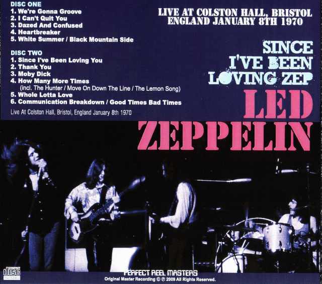led zeppelin / 1970年1月8日ブリストル公演 Led Zeppelin レッド・ツェッペリン/Bristol,England 1970