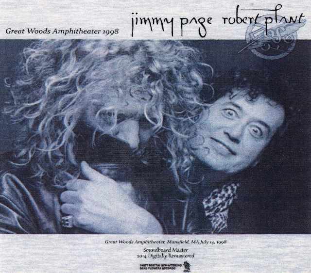 PAGE PLANT 1998年物 Vintage Jimmy Page Robert Plant 1998 Tour Shirt Large Led