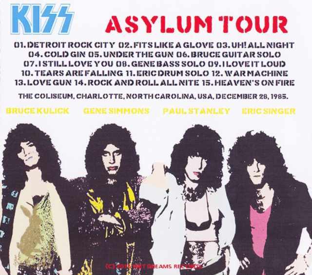 レア KISS キッス Texasライブポスター シルクスクリーン KISS『オフ・ザ・サウンドボード: サンアントニオ、TX 1985