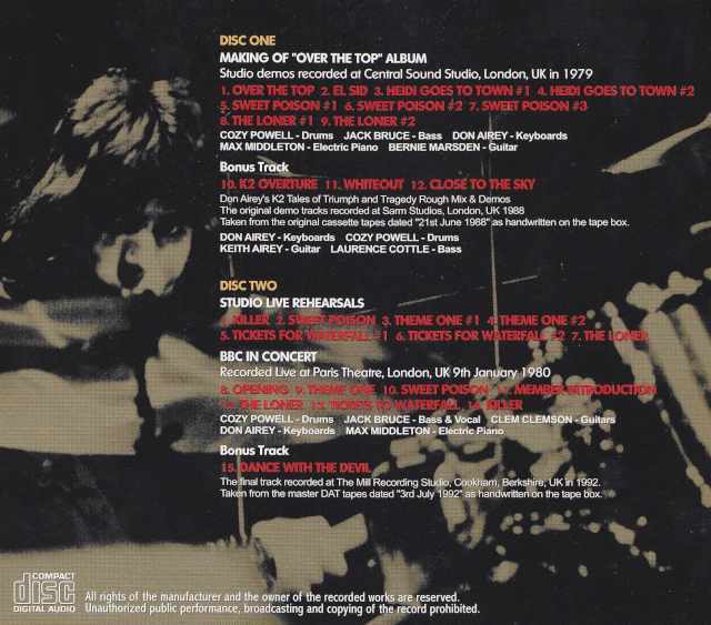 Cozy Powell コージー・パウエル/Ultimate Compilation Over the Top