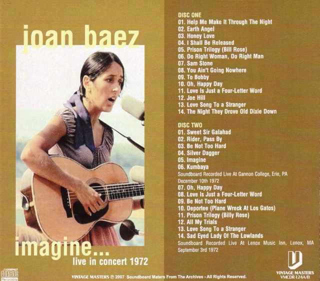 Joan Baez ジョーン・バエズ/Pensyalvannia,USA 1972 & more