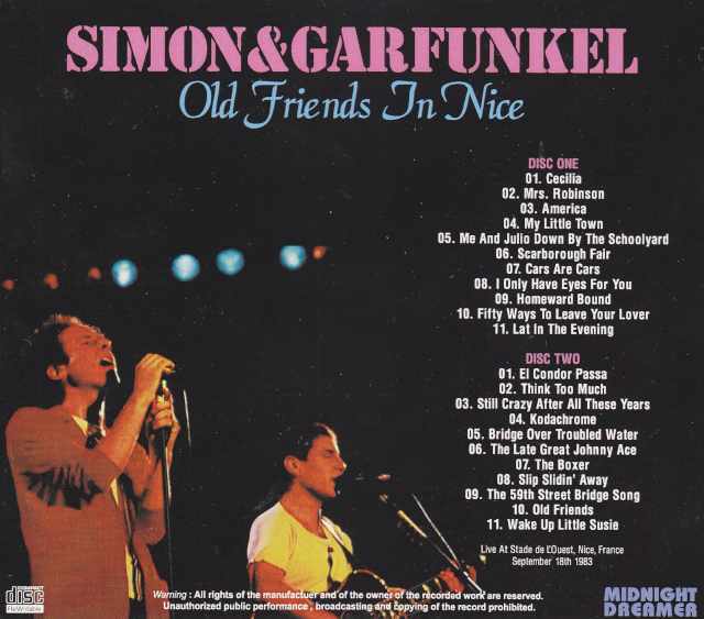 Simon & Garfunkel サイモン・アンド・ガーファンクル/France 1983