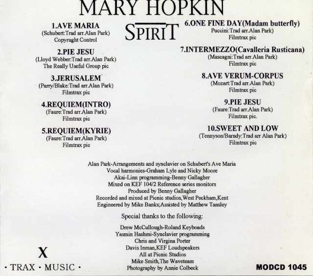 MARY HOPKIN メリー・ホプキン/SPIRIT