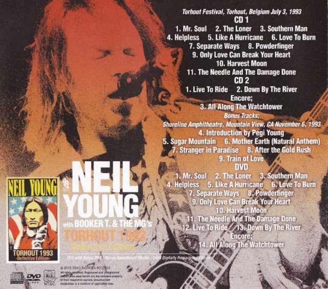 Neil Young ニール・ヤング/Belgium 1993 & more Definitive Edition