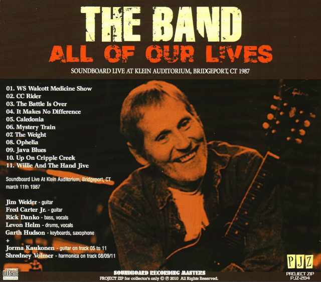 Band,The ザ・バンド/Connecticut,USA 1987