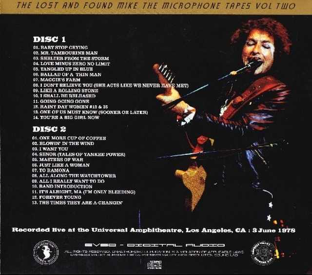 Bob Dylan ボブ・ディラン/CA,USA 1978 SP