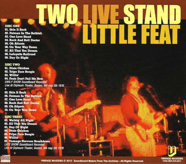 Little Feat リトル・フィート/Masachusetts,USA 1976