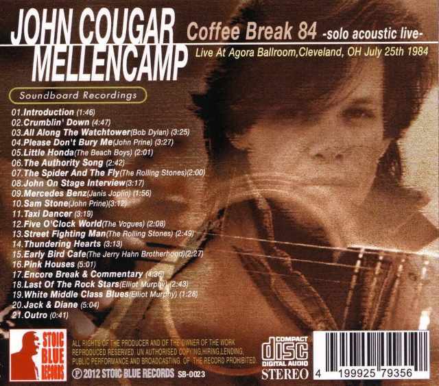 John Cougar Mellencamp ジョン・クーガー・メレンキャンプ/Ohio,USA 1984