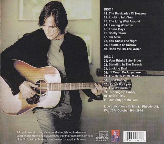 Jackson Browne ジャクソン・ブラウン/PA,USA 2014