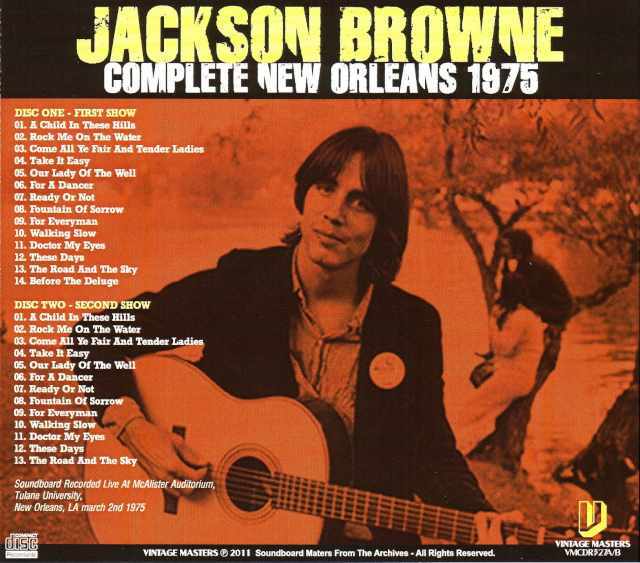 Jackson Browne ジャクソン・ブラウン/Louisiana,USA 1975