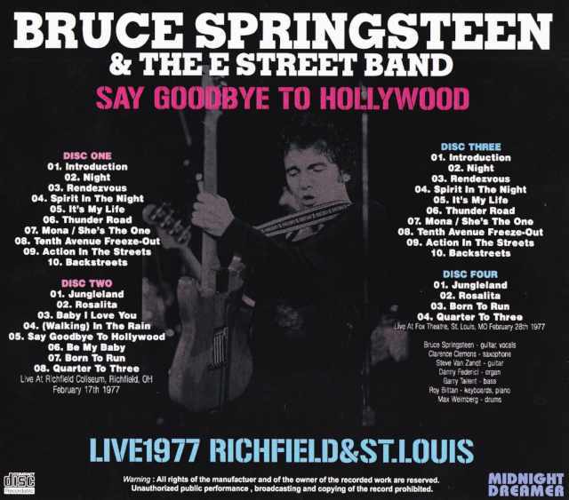 Bruce Springsteen ブルース・スプリングスティーン/OH,USA 1977 & more