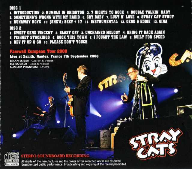 Stray Cats ストレイ・キャッツ/France 2008