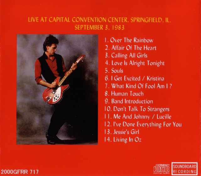 Rick Springfield リック・スプリングフィールド/Il,USA 1983