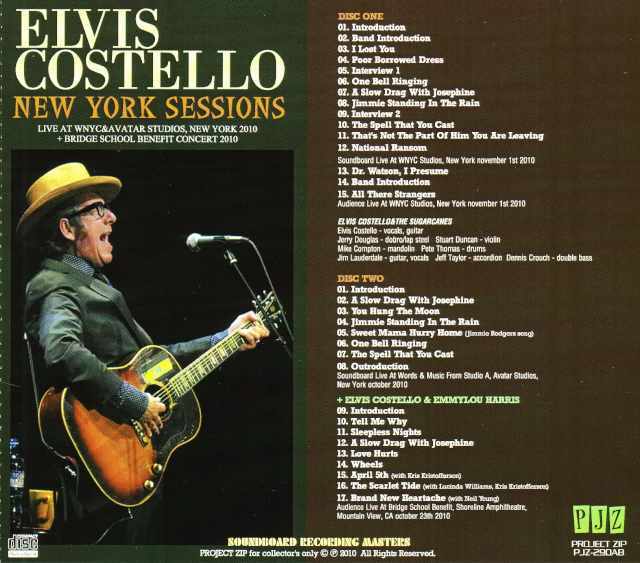 Elvis Costello エルヴィス・コステロ/New York,USA 2010 & more