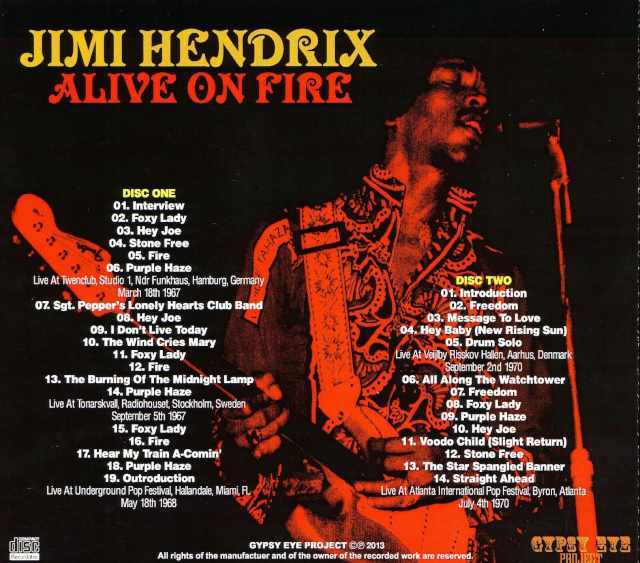 Jimi Hendrix ジミ・ヘンドリックス/Live Compilation 1967-1970