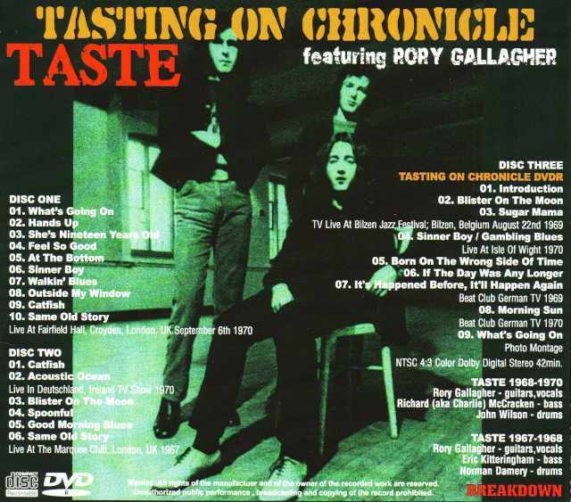 Rory gallagher Taste ロリーギャラガー テイスト セット