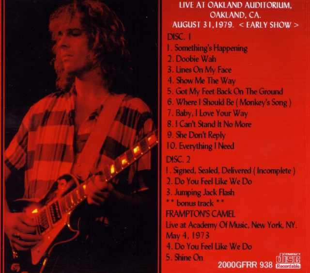 Peter Frampton ピーター・フランプトン/California,USA 1979