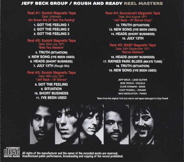 Jeff Beck Group ジェフ・ベック/Rough and Ready Reel Masters